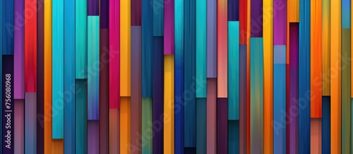 Abstract Geometric Pattern with Vibrant Vertical Lines