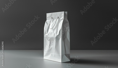 paper bag for mockup blank template with high contrast