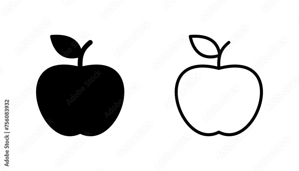 Apple icon set. Apple vector icon. apple symbols for your web design. Apple icon set. Apple vector icon. apple symbols for your web design.