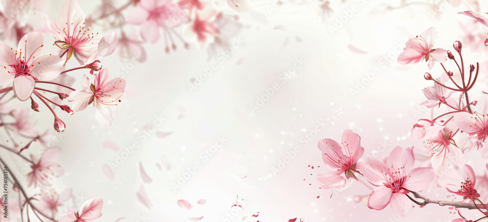 sakura pink blossom season japan pink flower illustration background sakura pink blossom season japan pink flower illustration background