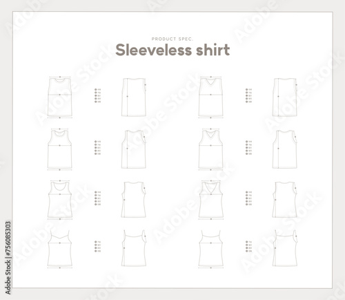 sleeveless shirt_clothes spec
Clothing Dimensions Information