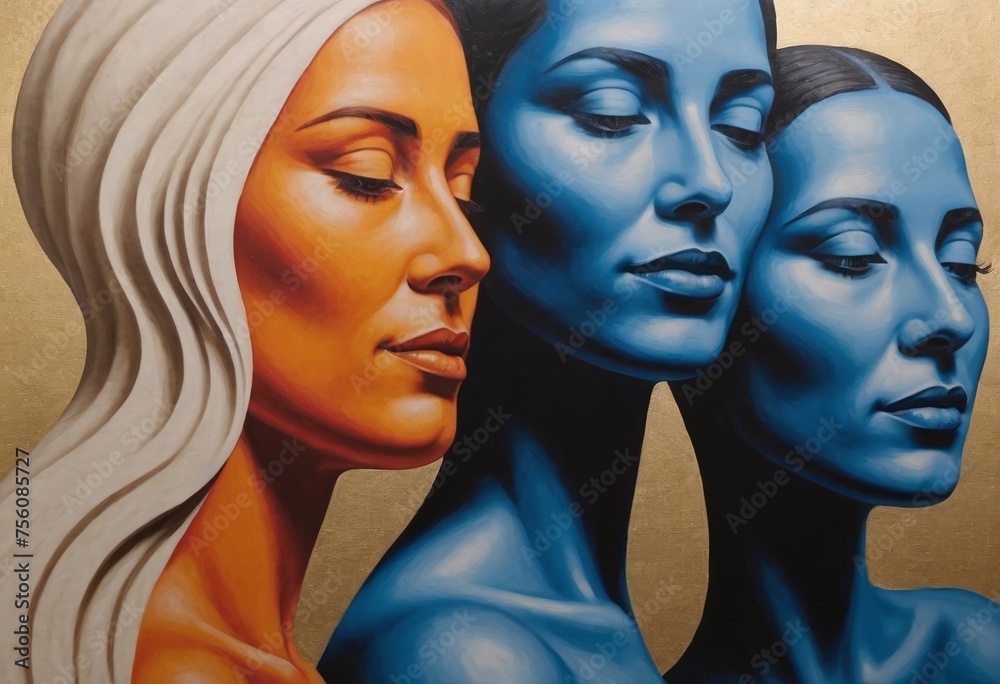 A Group of Women, International Women's Day and Diversity Illustration A Group of Women, International Women's Day and Diversity Illustration