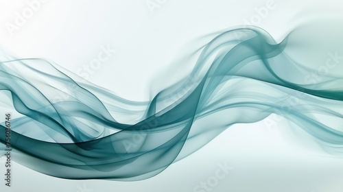 light blue scene, curve effect, in the style of light blue and teal