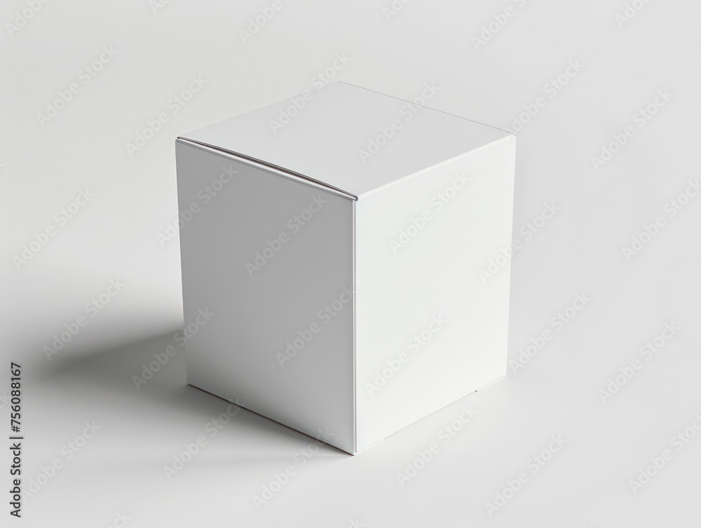 mockup from flat folding box, standing cutout, white cardboard on white background mockup from flat folding box, standing cutout, white cardboard on white background