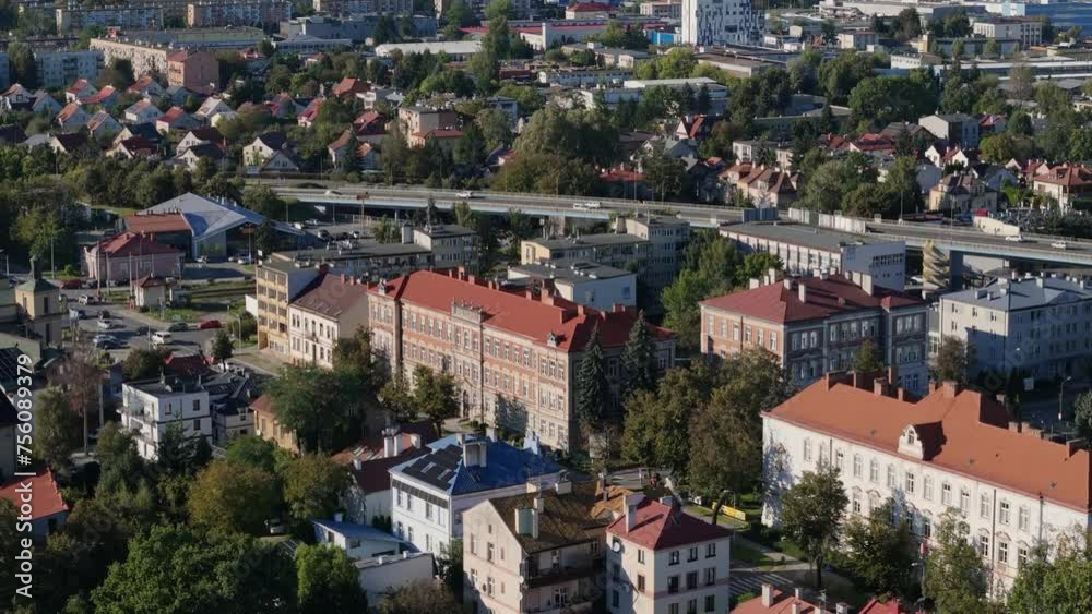 Beautiful Landscape Housing Estate Rzeszow Aerial View Poland Beautiful Landscape Housing Estate Rzeszow Aerial View Poland