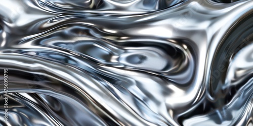 smooth shiny glossy silver metallic chrome finish background