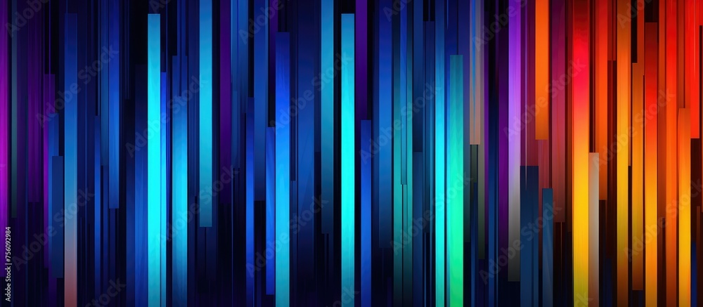 Abstract Geometric Pattern with Vibrant Vertical Lines Abstract Geometric Pattern with Vibrant Vertical Lines