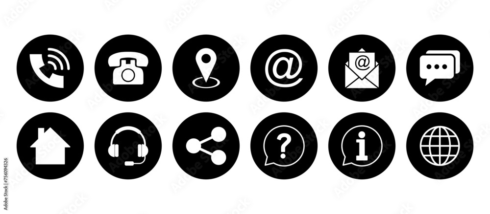 Contact us icon vector. web icon vector. business card contact information icon. Contact us icon vector. web icon vector. business card contact information icon.