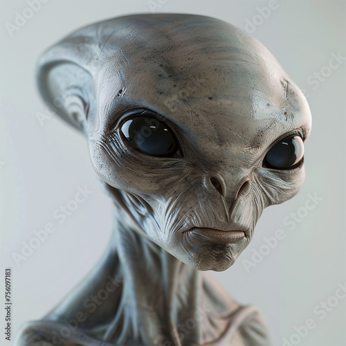 グレイ（宇宙人）のイメージ - image of Grey Alien - No2-3 Generative AI photo