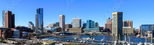 Slika na platnu Baltimore skyline, inner harbor