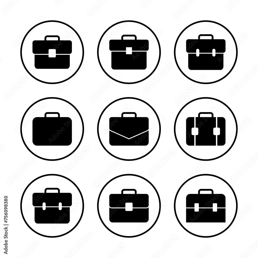 Briefcase icon vector illustration. suitcase sign and symbol. luggage symbol. Briefcase icon vector illustration. suitcase sign and symbol. luggage symbol.