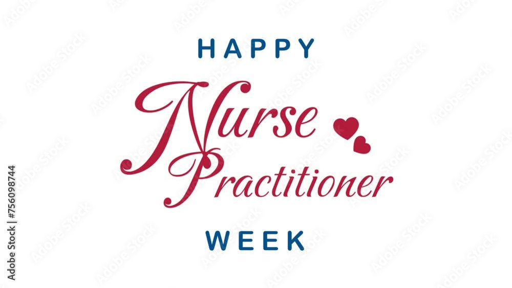 Happy Nurse Practitioner Week Text Animation. Great for Happy Nurse Practitioner Week Celebrations, for banner, social media feed wallpaper stories. Happy Nurse Practitioner Week Text Animation. Great for Happy Nurse Practitioner Week Celebrations, for banner, social media feed wallpaper stories.