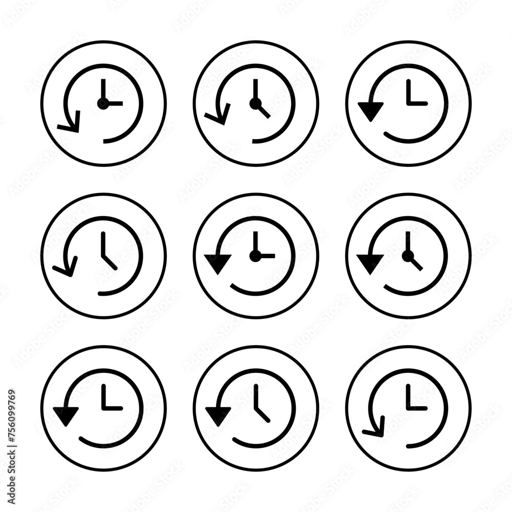 History icon vector illustration. recent event history sign and symbol