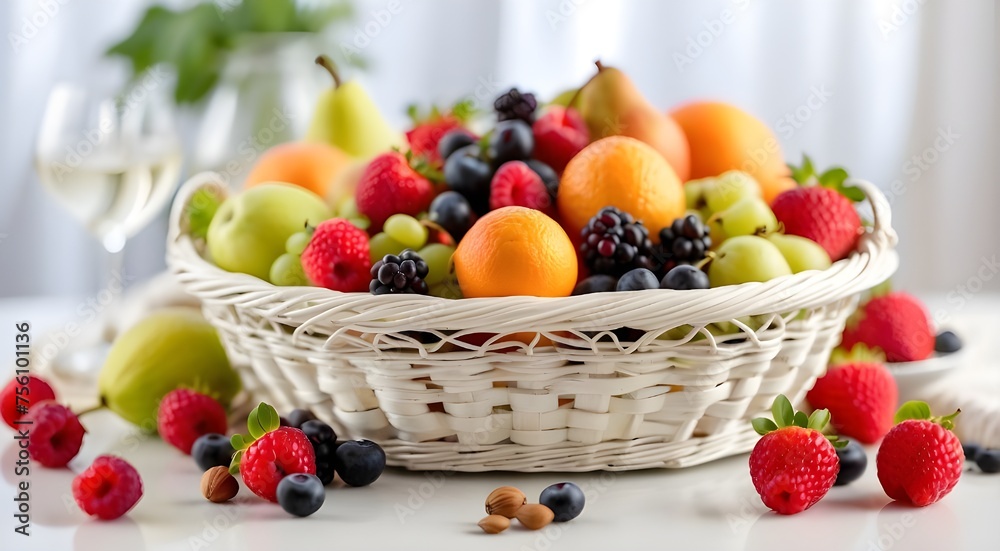 fruits in a basket background fruits in a basket background