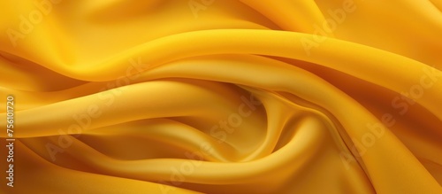 Close Up of Yellow Draped Fabric