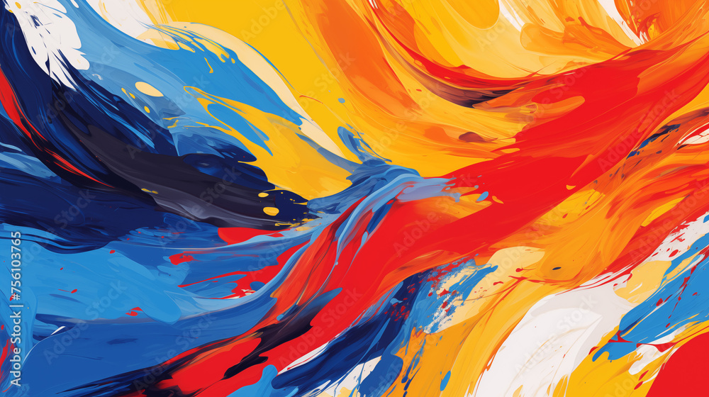 Dynamic Red and Blue Abstract Swirl Dynamic Red and Blue Abstract Swirl
