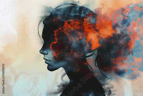 Psychological Art, Stress Illustration