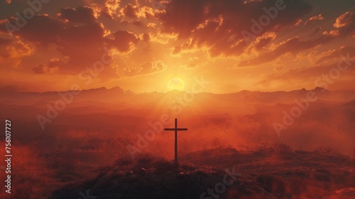 The cross comes from the sky