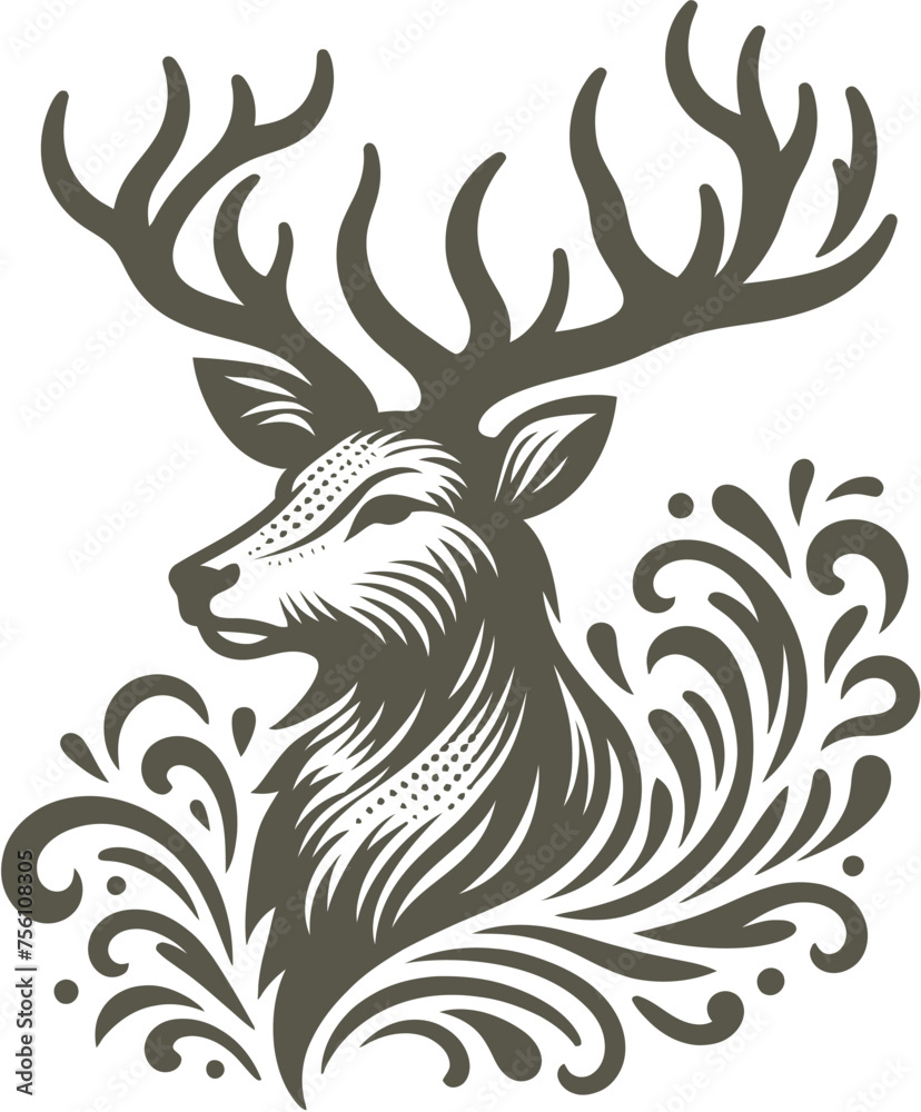 Fototapeta premium deer vector