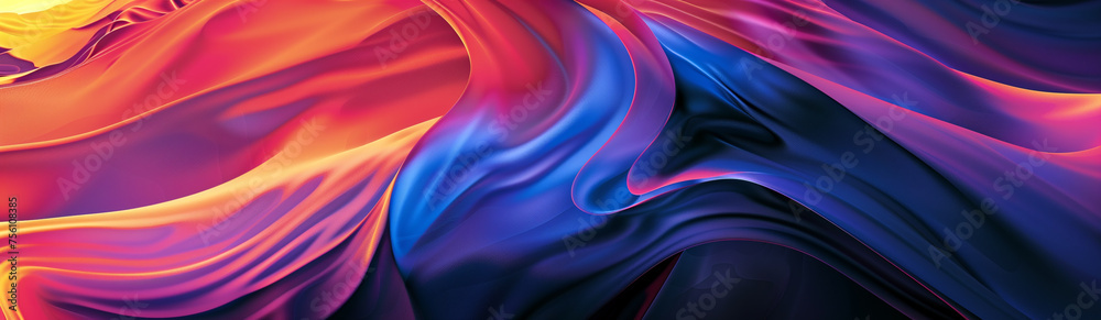 Obraz premium Minimalist Abstract Digital Art Website Header