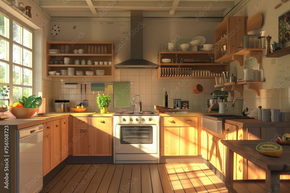 Kitchen interior generated Ai Kitchen interior generated Ai