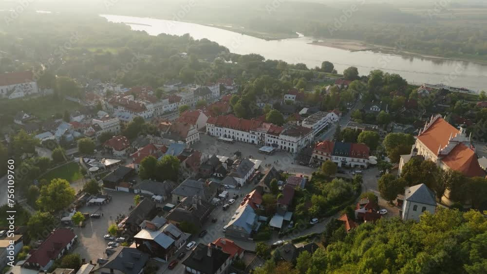 Beautiful Landscape Market Square Old Town Kazimierz Dolny Aerial View Poland Beautiful Landscape Market Square Old Town Kazimierz Dolny Aerial View Poland