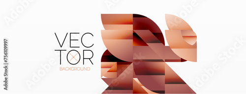 Abstract masterpiece formed by delicate interplay of circles, squares, and triangles. Geometric elements converge in harmonious chaos, evoking sense of modern creativity. Symphony of shapes