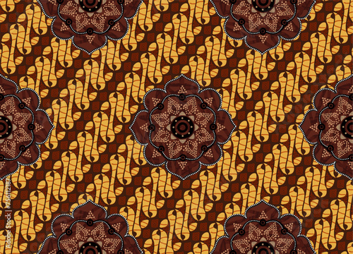 Batik Indonesian: is a technique of wax-resist dyeing applied to whole cloth, or cloth made using this technique originated from Indonesia.