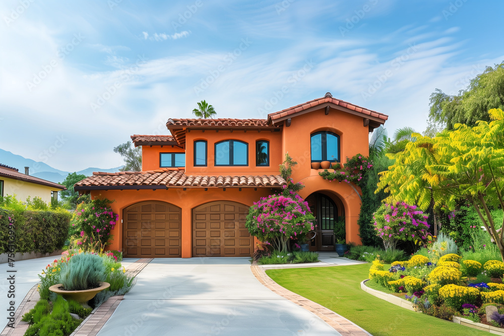 Beautiful Spanish Style Home Exterior