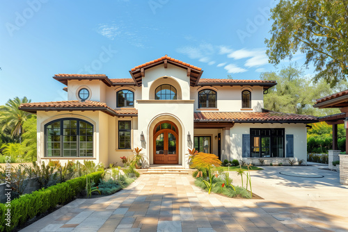 Luxury Mansion Exterior, Beautiful Home Design © Nurple Art