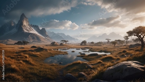 Breathtaking open world landscape that captivates with its stunning views and natural beauty