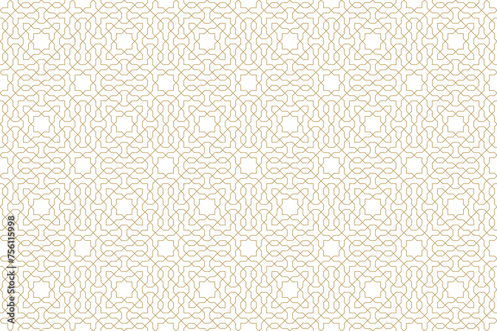 Fototapeta premium Seamless geometric pattern in authentic arabian style.