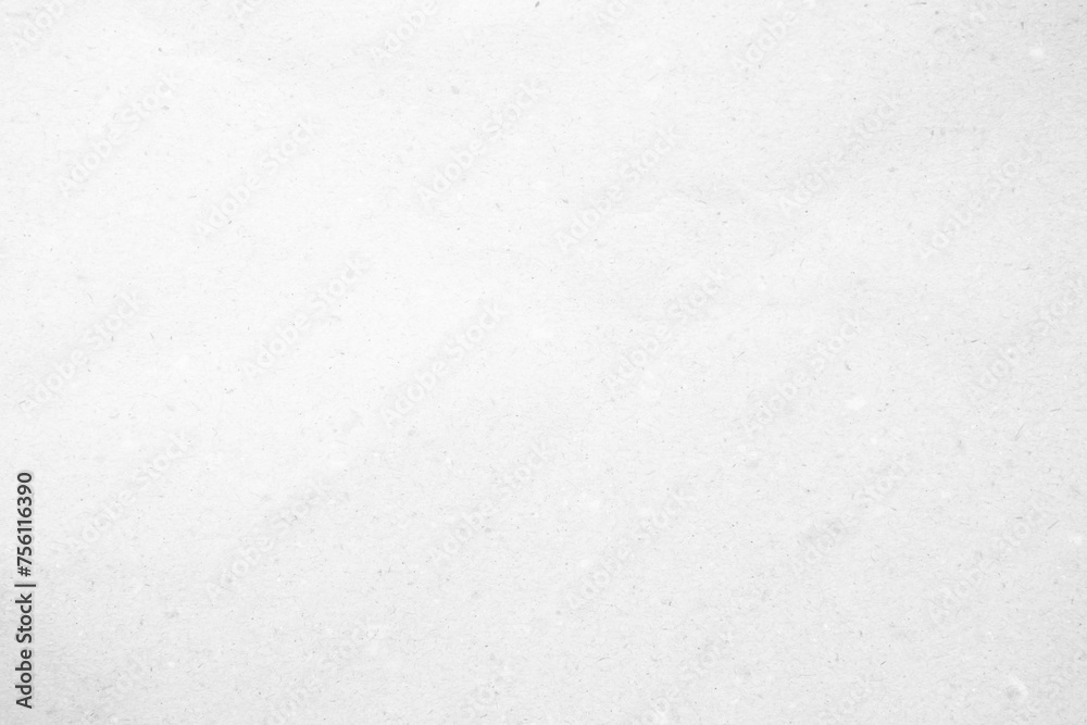 Naklejka premium White recycled craft paper texture as background. Grey paper texture, Old vintage page or grunge vignette of old newspaper. Pattern rough art creased grunge letter. Hardboard with copy space for text.