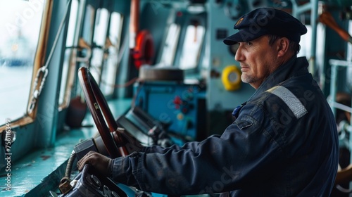 The ships crew made up of skilled mariners work tirelessly to keep the vessel running smoothly and on schedule.