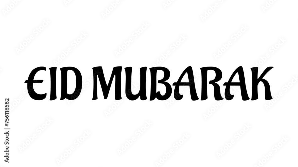 Eid Mubarak text with cinematic blur animation in white background. Perfect for celebrating Eid Al-Fitr or Eid Al-Adha around the world. 4K Islamic footage video. Eid Mubarak text with cinematic blur animation in white background. Perfect for celebrating Eid Al-Fitr or Eid Al-Adha around the world. 4K Islamic footage video.
