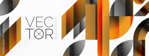 Amalgamation of geometric forms on minimalist abstract canvas, providing versatility and visual allure for digital designs, presentations, website banners, social media posts