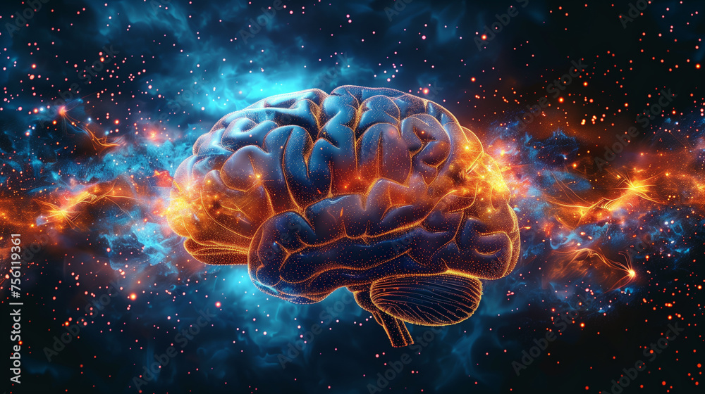 Fototapeta premium Human Brain and Consciousness