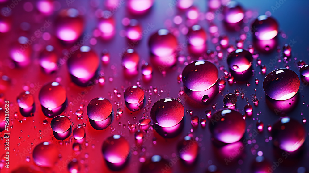 Vibrant Hues Embraced by Dew: A Seamless Tapestry of Colors and Droplets