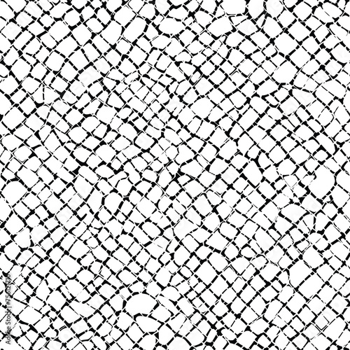 Seamless pattern  rough vector background  black and white 