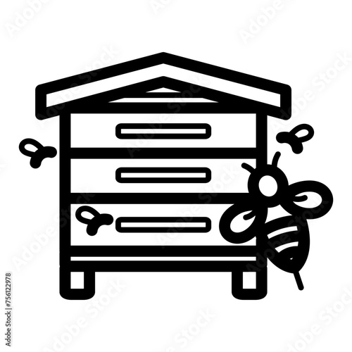 Beehive box icon