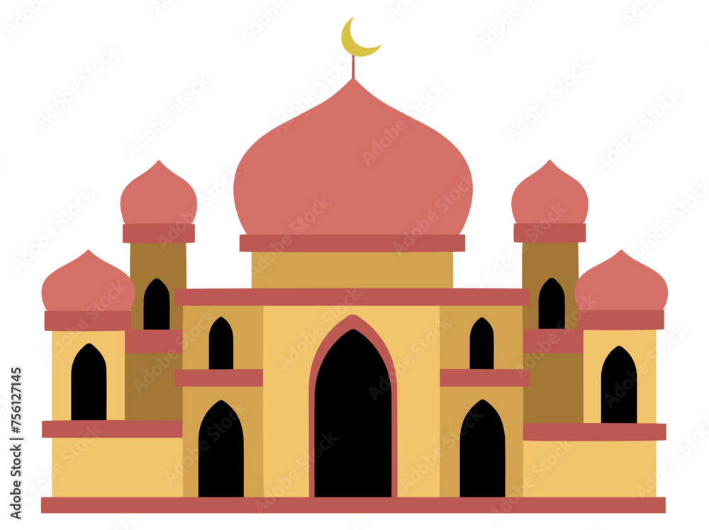 Islamic Mosque for Idul Fitri Background Islamic Mosque for Idul Fitri Background