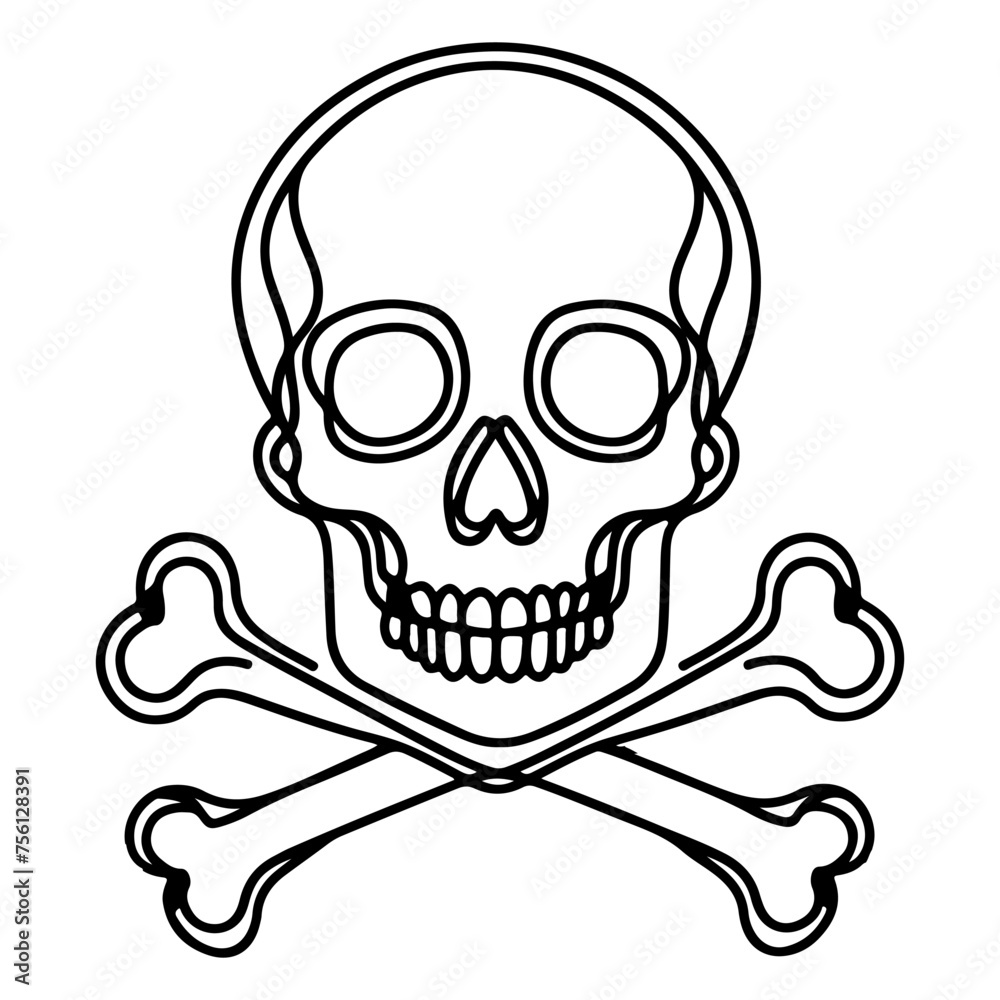skull and crossbone skull and crossbone