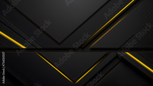Black background with yellow light lines and a carbon fiber pattern