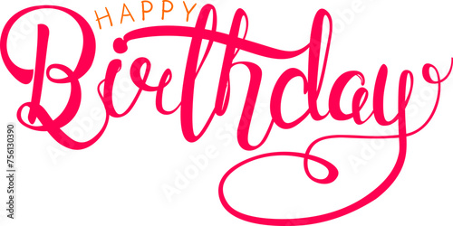 happy birthday character hand free for decorative. idea on vector illustration image.