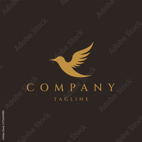 Bird logo design icon vector template