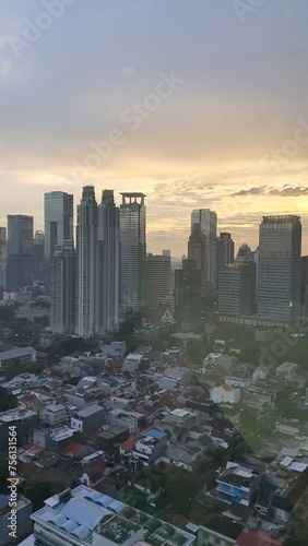 Jakarta, Indonesia – March 4, 2024: A cityscape view of Indonesia capital city Jakarta