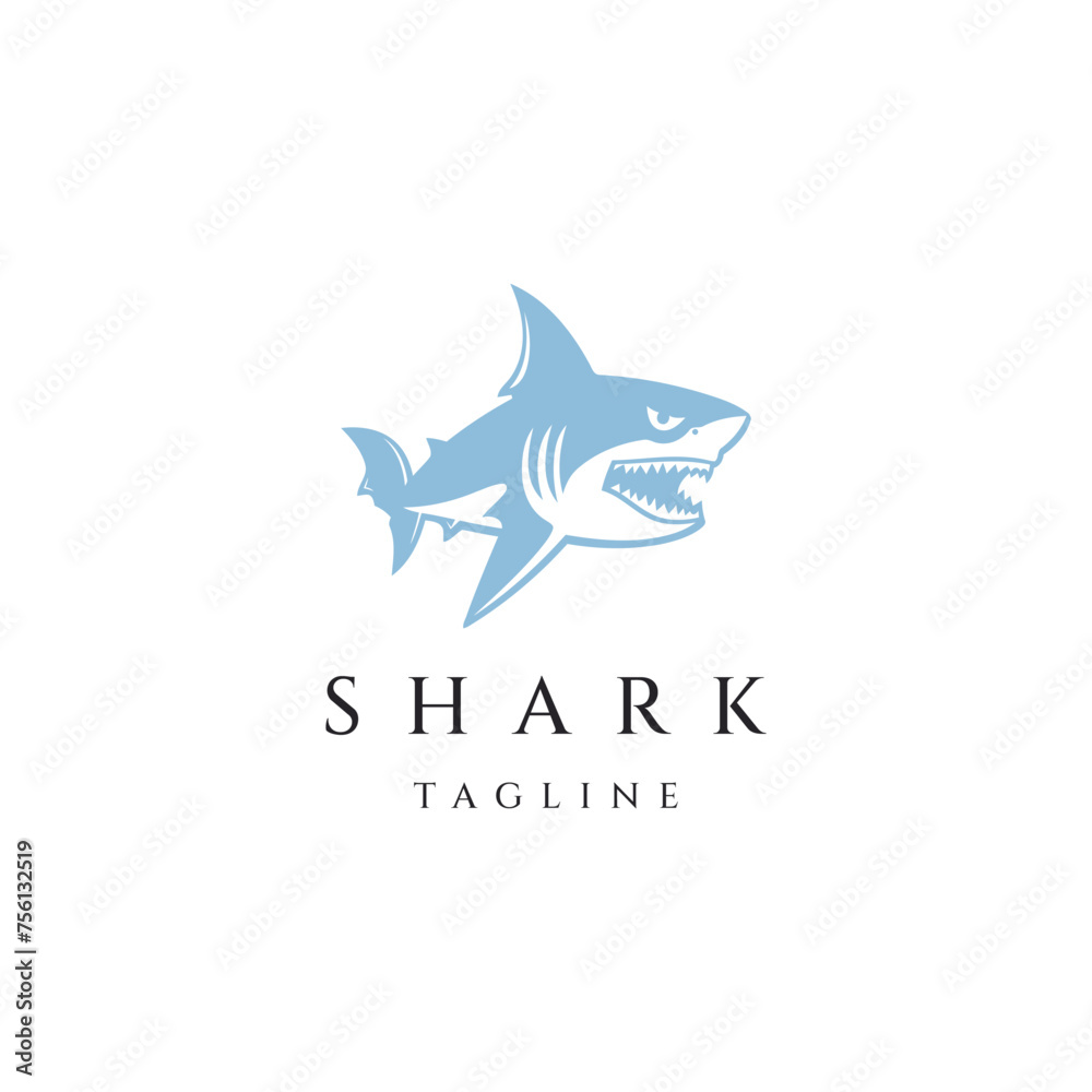 Shark logo design icon vector template Shark logo design icon vector template