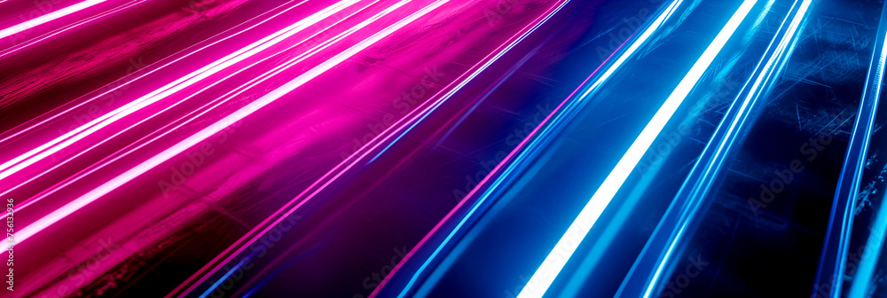 Abstract Background with Neon Lines Abstract Background with Neon Lines