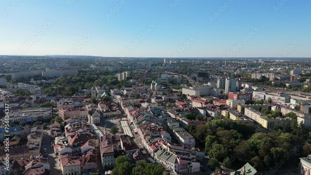 Beautiful Panorama Rzeszow Aerial View Poland Beautiful Panorama Rzeszow Aerial View Poland