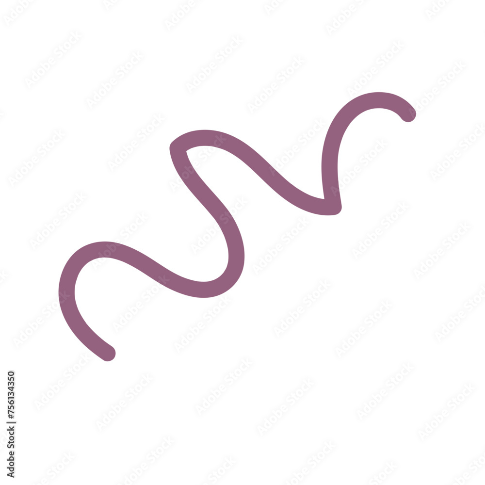 Colourful Squiggly Vector Line Colourful Squiggly Vector Line